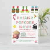 Invitation anniversaire de pyjama party pour enfan (Debout devant)