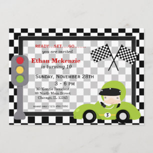 Invitation Anniversaire de Racecar