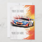Invitation Anniversaire de Racecar (Devant)