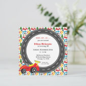 Invitation Anniversaire de Racecar (Debout devant)