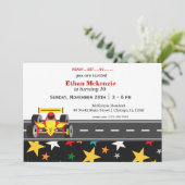 Invitation Anniversaire de Racecar (Debout devant)