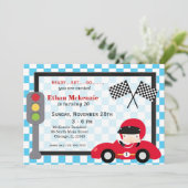 Invitation Anniversaire de Racecar (Debout devant)