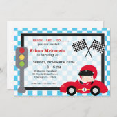 Invitation Anniversaire de Racecar (Devant / Derrière)