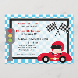 Invitation Anniversaire de Racecar