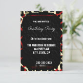 Invitation Anniversaire de Red Cheetah (Debout devant)