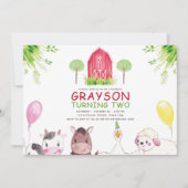 Invitation Anniversaire de Red Farm House (Devant)