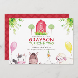 Invitation Anniversaire de Red Farm House
