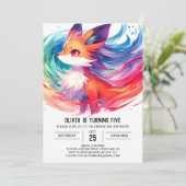 Invitation Anniversaire de Renard Enchanted (Debout devant)