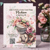 Invitation Anniversaire de Reptile Lizard