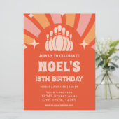Invitation Anniversaire de Retro Vintage Bowling (Debout devant)