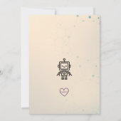 Invitation Anniversaire de Robot Bip Boop Bop (Dos)