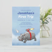 Invitation Anniversaire de Rocket Hippo (Debout devant)