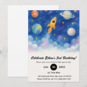 Invitation Anniversaire de Rocket Space (Devant / Derrière)