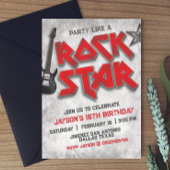 Invitation Anniversaire de Rockstar