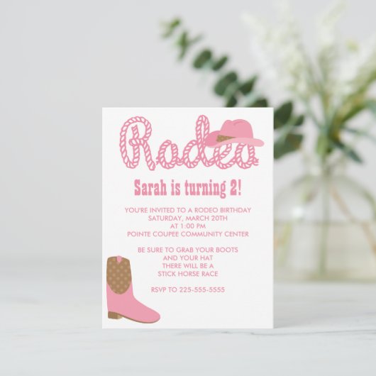 Invitation Anniversaire de Rodeo (Debout devant)