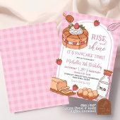 Invitation Anniversaire de rose Rise and Shine Pancake