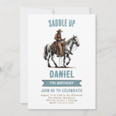 Invitation Anniversaire de Saddup Cowboy (Devant)