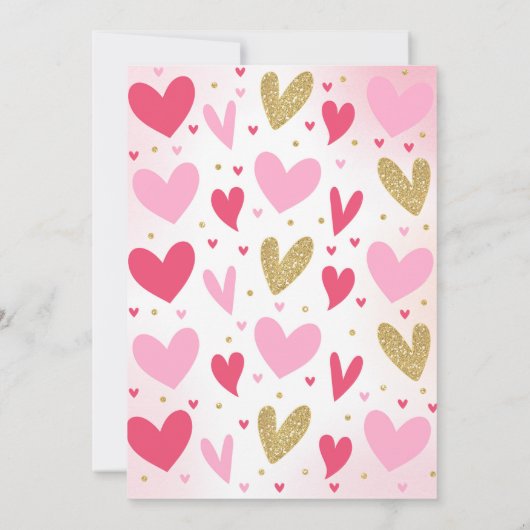 Invitation Anniversaire de Saint-Valentin (Dos)