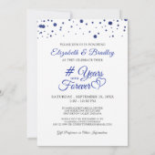 Invitation Anniversaire de saphir DES ANNÉES DANS L'ÉTERNITÉ  (Dos)