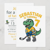 Invitation Anniversaire de Sébastien 7 ans (Devant / Derrière)