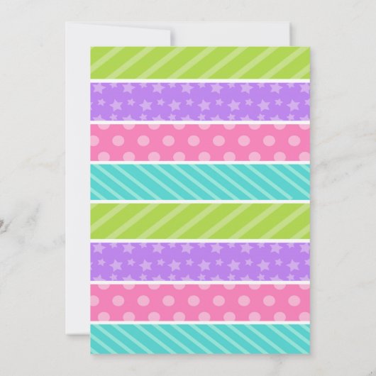 Invitation Anniversaire de Sleepover (Dos)