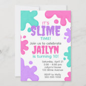 Invitation Anniversaire de Slime (Devant)