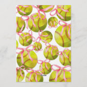 Invitation Anniversaire de Softball (Dos)