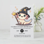 Invitation Anniversaire de Starry Spell Axolotl (Debout devant)