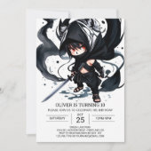 Invitation Anniversaire de Stealthy Ninja Sword (Devant)