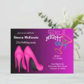 Invitation Anniversaire de Stilett rose (Debout devant)