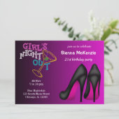 Invitation Anniversaire de Stilett rose (Debout devant)