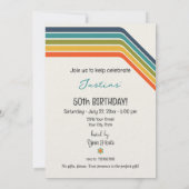 Invitation Anniversaire de style vintage 1977 (Dos)