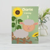 Invitation Anniversaire de Sunflower Charlie (Debout devant)