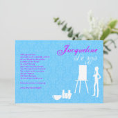 Invitation Anniversaire de thème d'art d'invitation de bat (Debout devant)