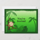 Invitation Anniversaire de thème de jungle 2ème (Dos)