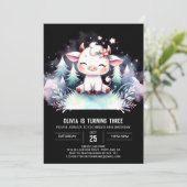 Invitation Anniversaire de vache modifiable Whimsical (Debout devant)