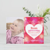 Invitation Anniversaire de Valentine notre petit amoureux (Debout devant)