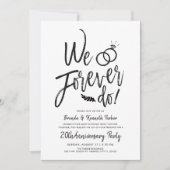Invitation Anniversaire de We Forever Do| Vow Renewal Script (Devant)