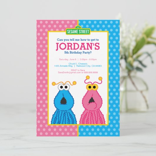 Invitation Anniversaire de Yip-Yips (Debout devant)