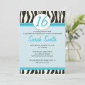Invitation Anniversaire de Zebra (Debout devant)