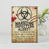 Invitation Anniversaire de Zombie Apocalypse | Bioaléa d'Hall (Debout devant)