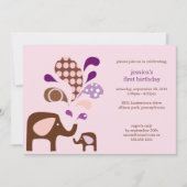 Invitation anniversaire d'elefun (Devant)