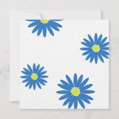 Invitation Anniversaire délicieux Message de la marguerite do (Dos)