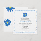 Invitation Anniversaire délicieux Message de la marguerite do (Devant / Derrière)