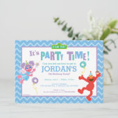 Invitation Anniversaire d'Elmo et d'Abby (Debout devant)