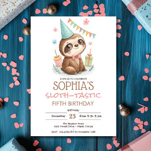 Invitation Anniversaire d'enfant paresseux-tastique