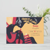 Invitation Anniversaire d'enfants danse chante et joue (Debout devant)