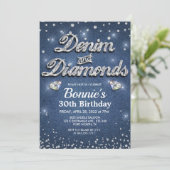 Invitation Anniversaire Denim et Diamants (Debout devant)