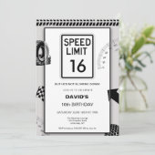 Invitation Anniversaire des 16 ans de Speed Limit Boy (Debout devant)