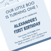 Invitation Anniversaire des 1 an Halloween, boo spéctaculaire